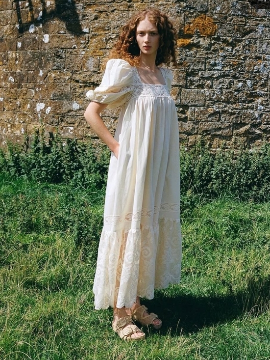 Loeffler Randall Jo Dress Cream Small or XS